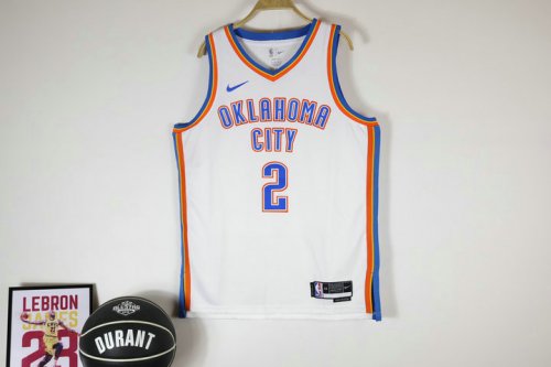 NBA 2 Gilgeous-Alexander OKC Thunder 23-24 Association Edition Maillot blanc